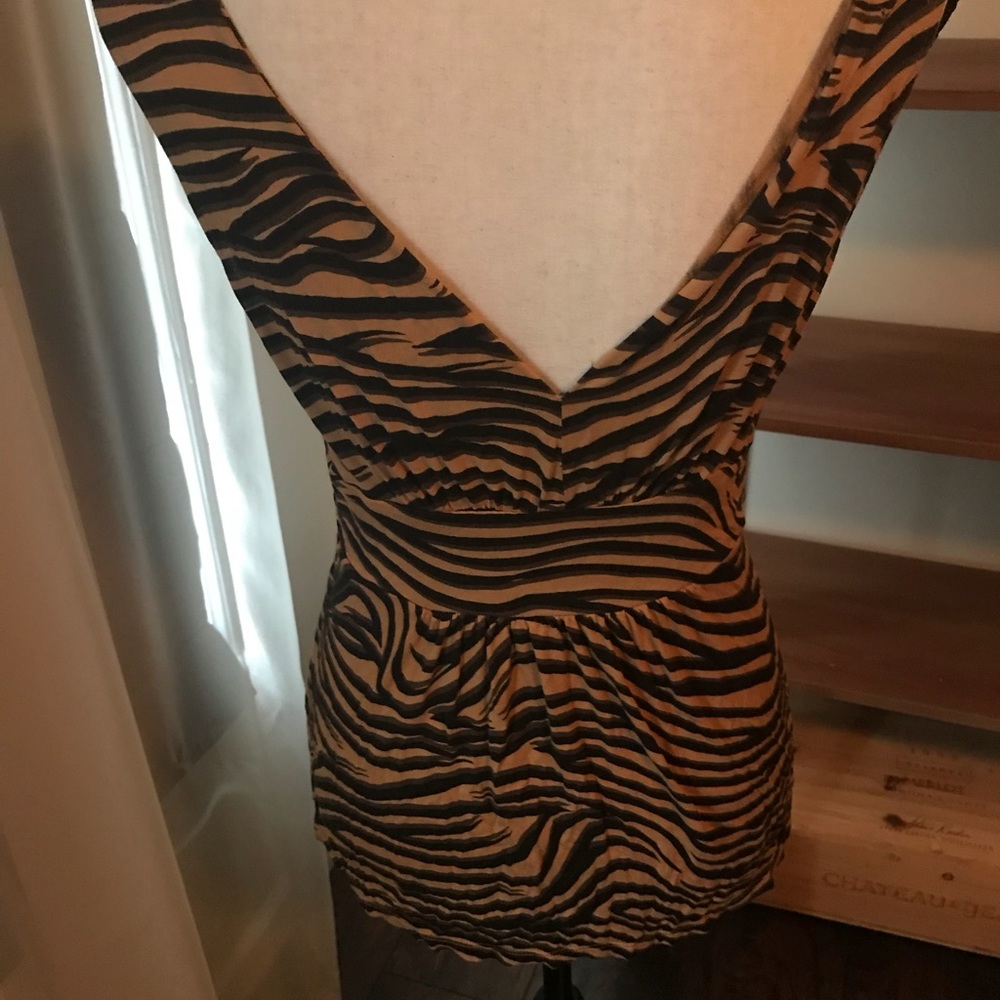 Animal print top by express buckle tank